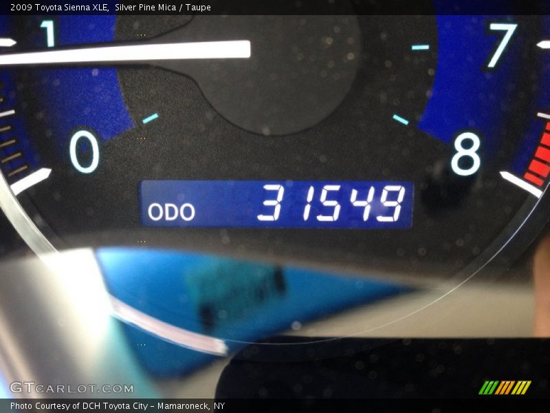 Silver Pine Mica / Taupe 2009 Toyota Sienna XLE