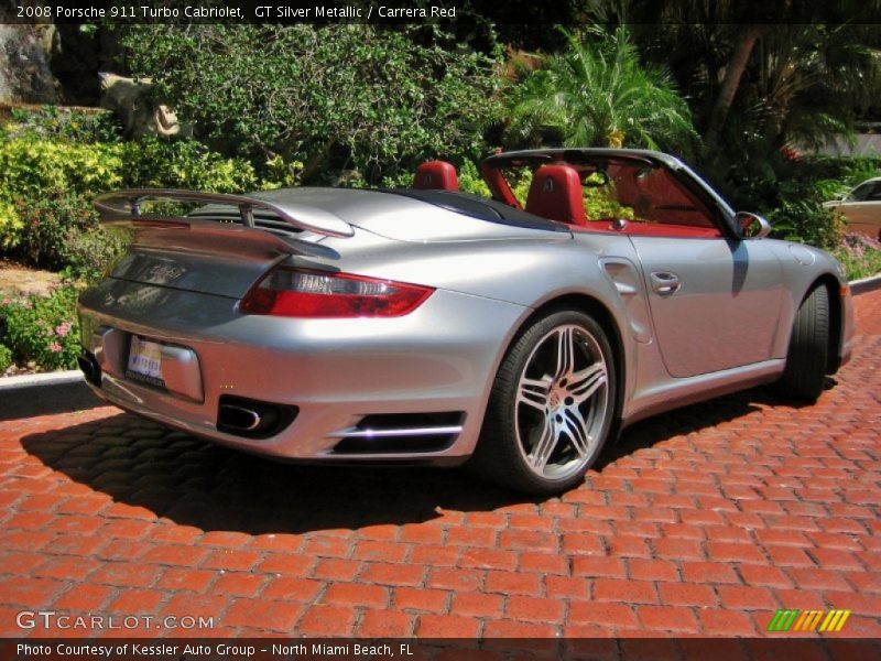 GT Silver Metallic / Carrera Red 2008 Porsche 911 Turbo Cabriolet