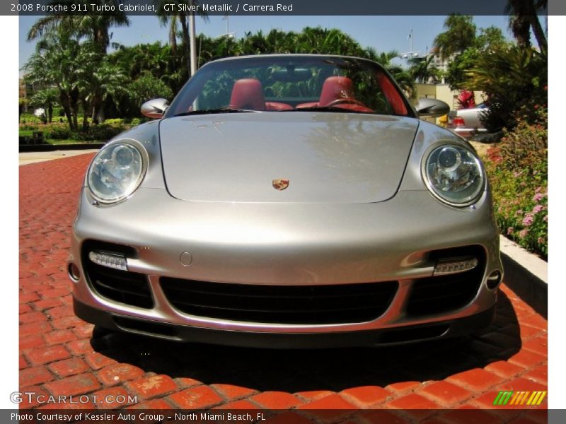 GT Silver Metallic / Carrera Red 2008 Porsche 911 Turbo Cabriolet