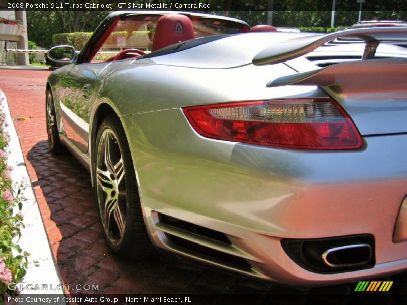 GT Silver Metallic / Carrera Red 2008 Porsche 911 Turbo Cabriolet