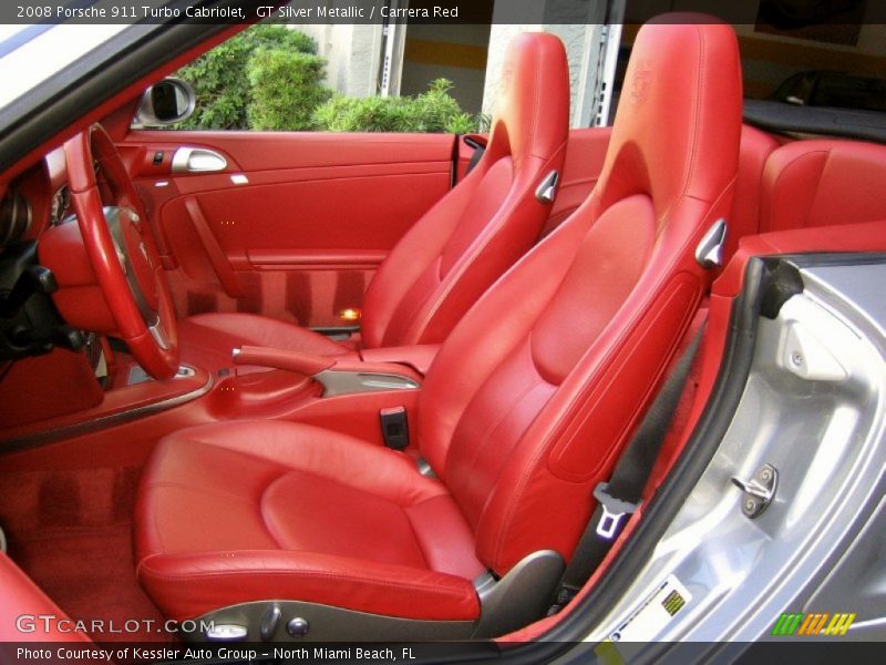 Front Seat of 2008 911 Turbo Cabriolet