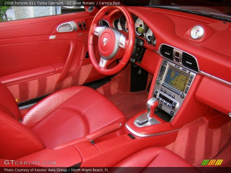 GT Silver Metallic / Carrera Red 2008 Porsche 911 Turbo Cabriolet