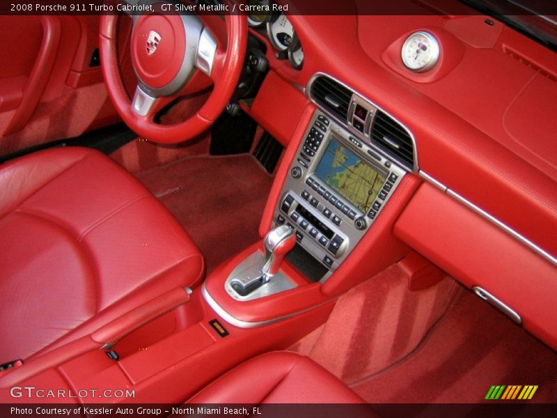 GT Silver Metallic / Carrera Red 2008 Porsche 911 Turbo Cabriolet