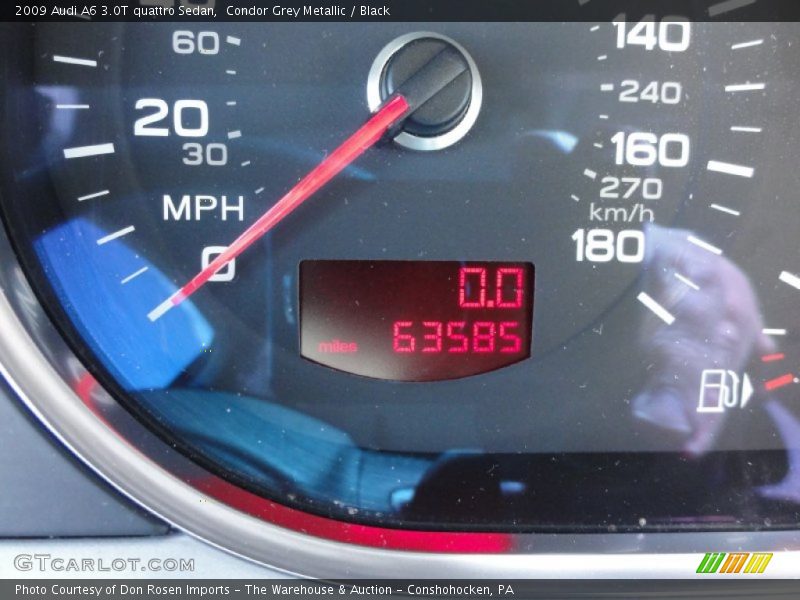 Condor Grey Metallic / Black 2009 Audi A6 3.0T quattro Sedan