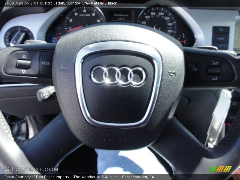 Condor Grey Metallic / Black 2009 Audi A6 3.0T quattro Sedan