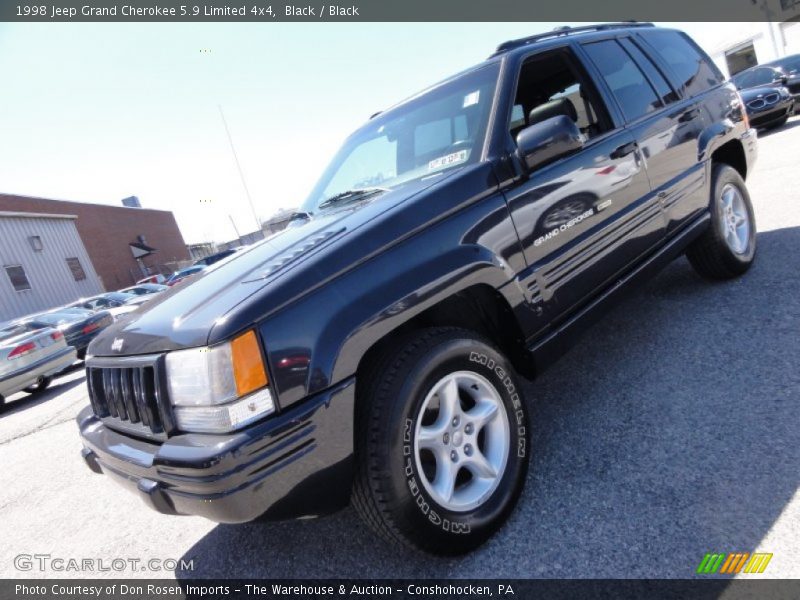 Black / Black 1998 Jeep Grand Cherokee 5.9 Limited 4x4