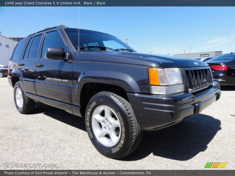 Black / Black 1998 Jeep Grand Cherokee 5.9 Limited 4x4