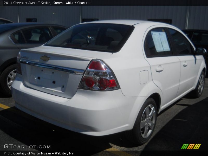Summit White / Charcoal 2011 Chevrolet Aveo LT Sedan