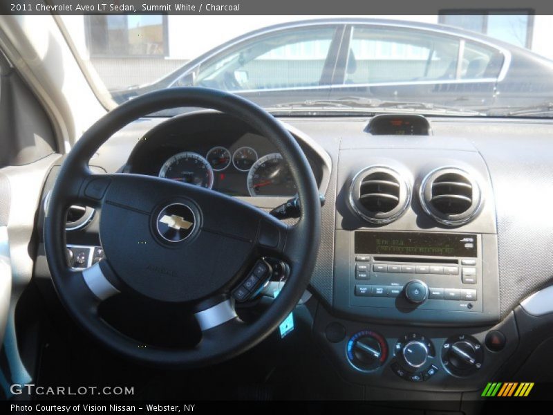 Summit White / Charcoal 2011 Chevrolet Aveo LT Sedan