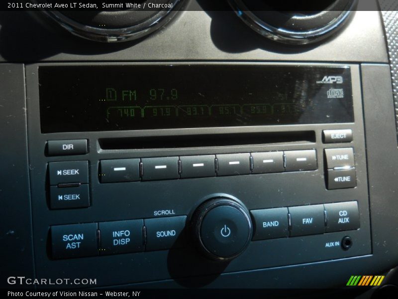 Summit White / Charcoal 2011 Chevrolet Aveo LT Sedan