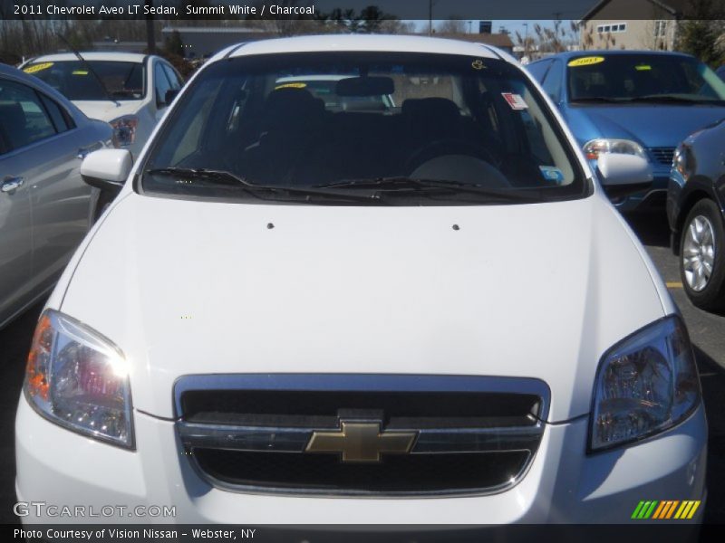 Summit White / Charcoal 2011 Chevrolet Aveo LT Sedan