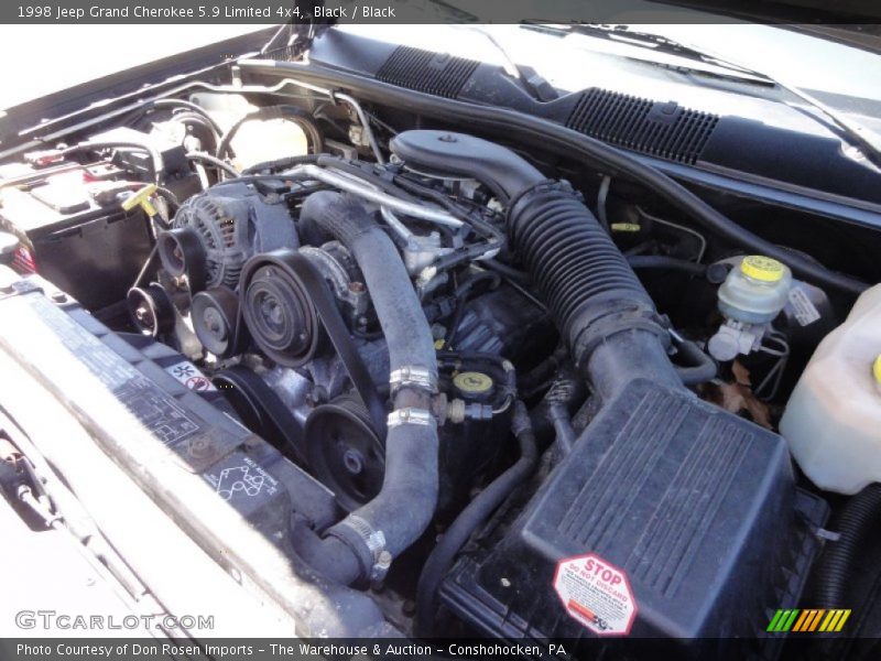  1998 Grand Cherokee 5.9 Limited 4x4 Engine - 5.9 Liter OHV 16-Valve V8