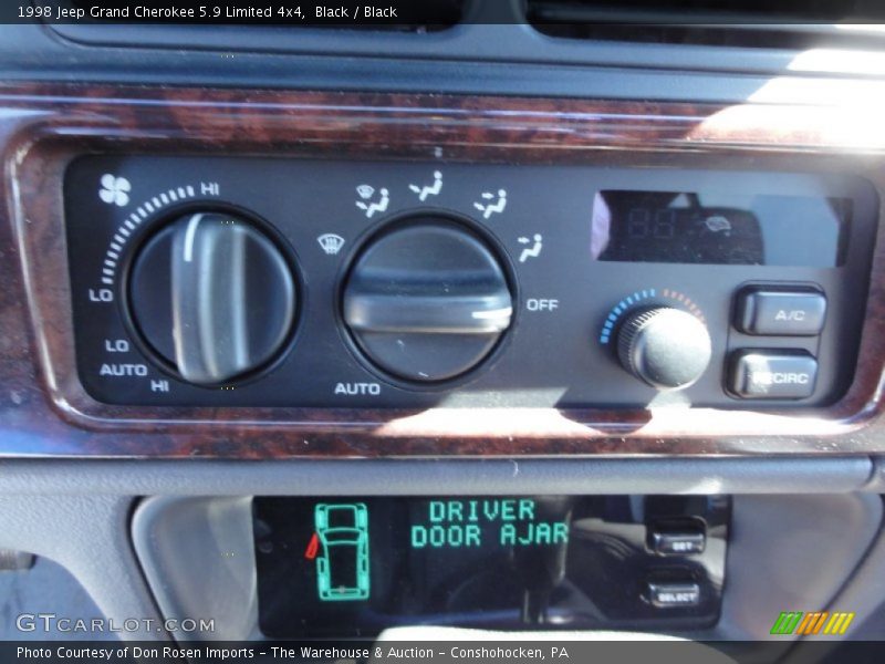 Controls of 1998 Grand Cherokee 5.9 Limited 4x4