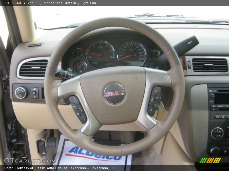 Mocha Steel Metallic / Light Tan 2012 GMC Yukon SLT