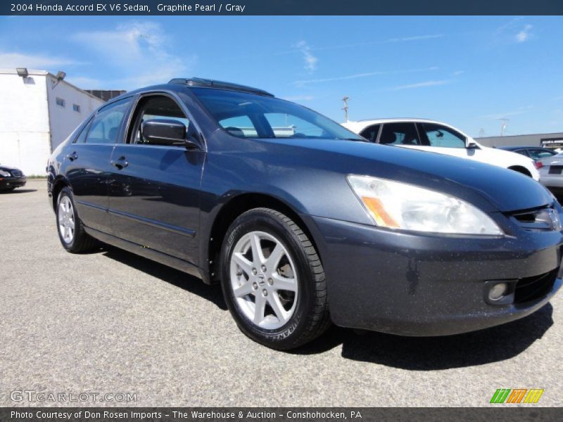 Graphite Pearl / Gray 2004 Honda Accord EX V6 Sedan