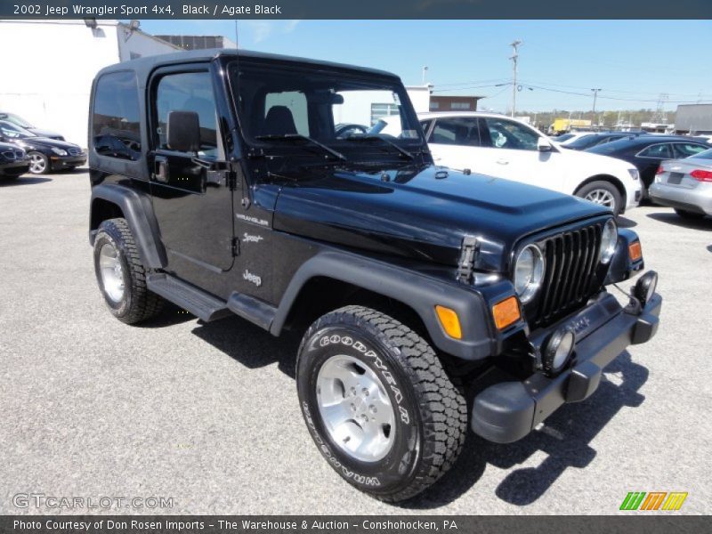 Black / Agate Black 2002 Jeep Wrangler Sport 4x4