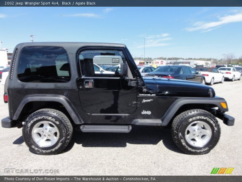 Black / Agate Black 2002 Jeep Wrangler Sport 4x4