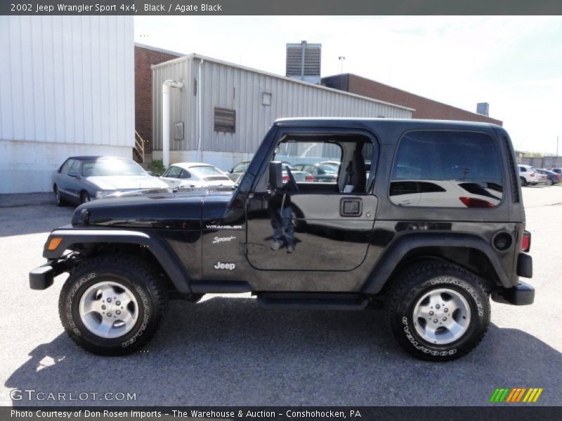 Black / Agate Black 2002 Jeep Wrangler Sport 4x4