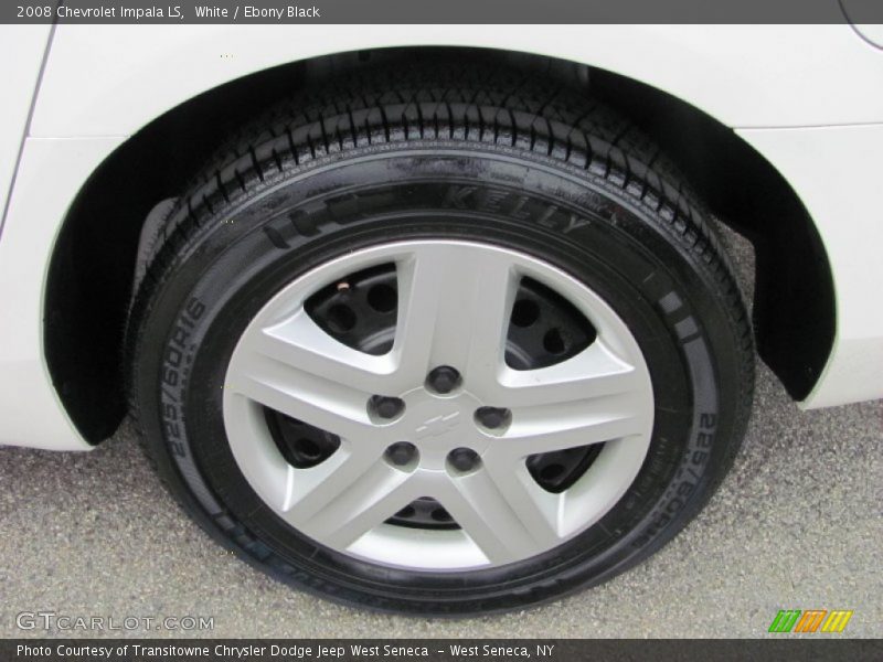 White / Ebony Black 2008 Chevrolet Impala LS