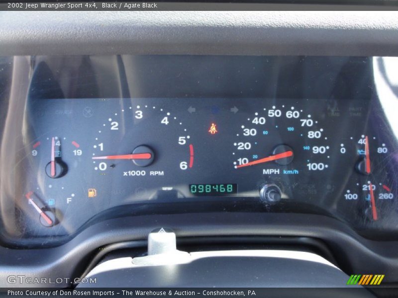 Black / Agate Black 2002 Jeep Wrangler Sport 4x4