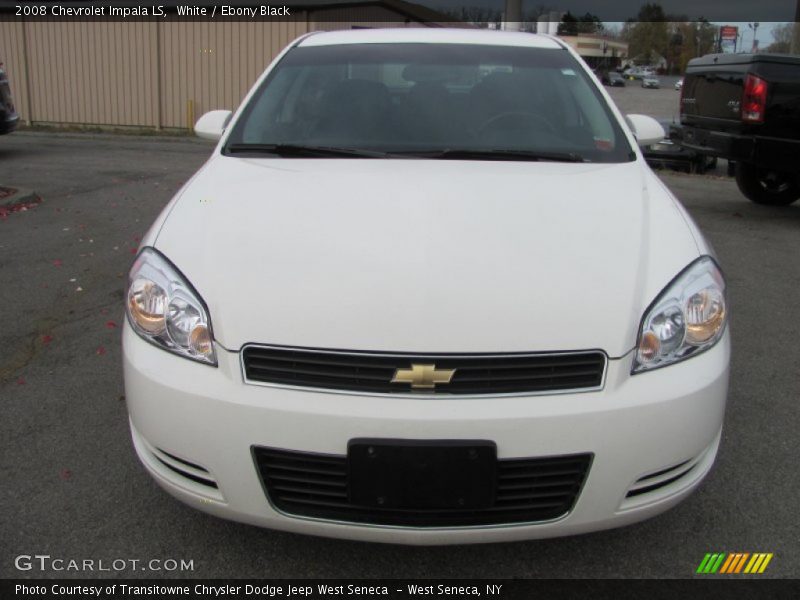 White / Ebony Black 2008 Chevrolet Impala LS