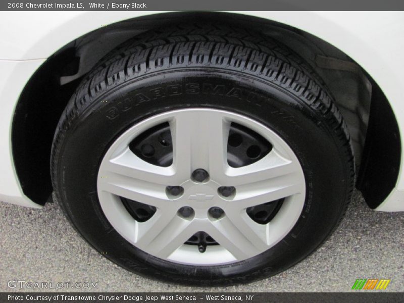 White / Ebony Black 2008 Chevrolet Impala LS