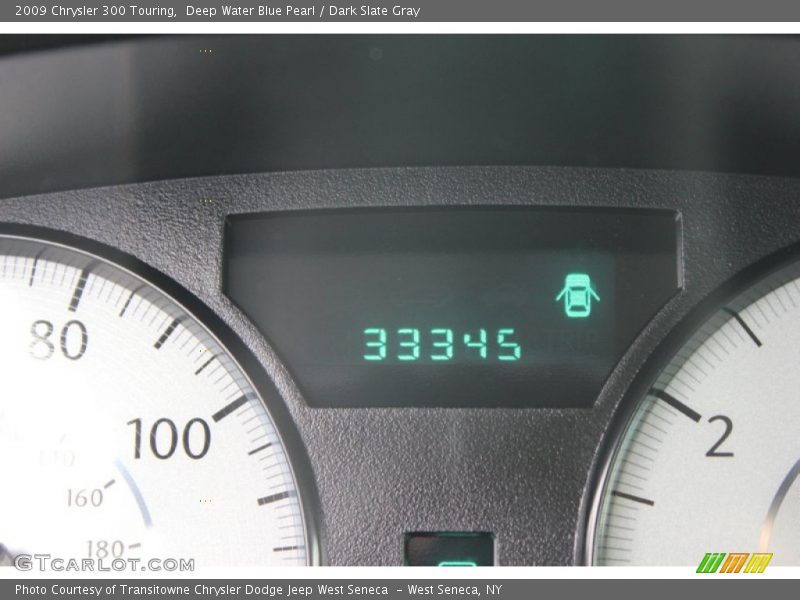 Deep Water Blue Pearl / Dark Slate Gray 2009 Chrysler 300 Touring