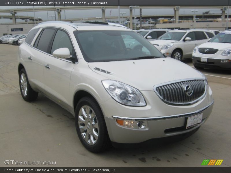 White Diamond Tricoat / Cashmere 2012 Buick Enclave FWD