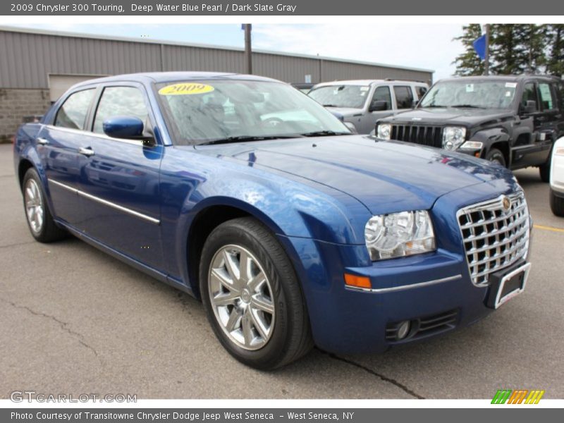 Deep Water Blue Pearl / Dark Slate Gray 2009 Chrysler 300 Touring