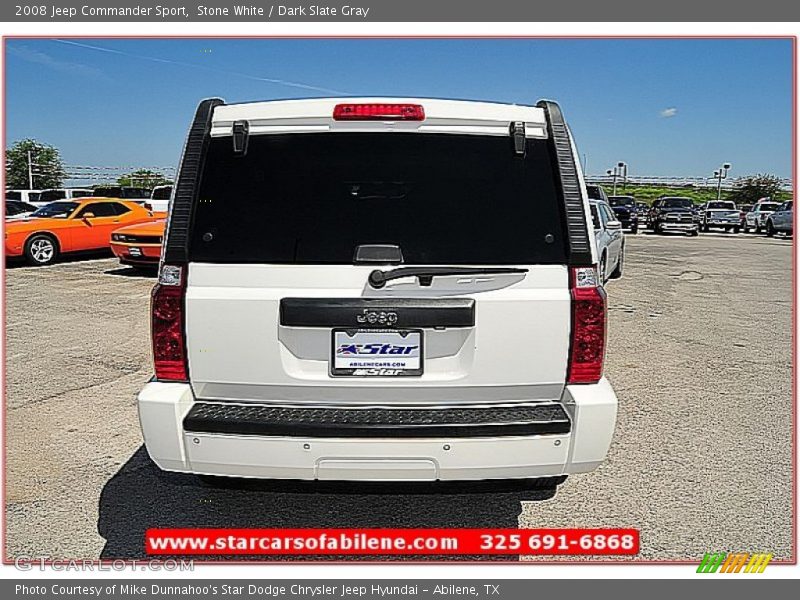 Stone White / Dark Slate Gray 2008 Jeep Commander Sport