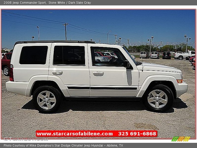 Stone White / Dark Slate Gray 2008 Jeep Commander Sport