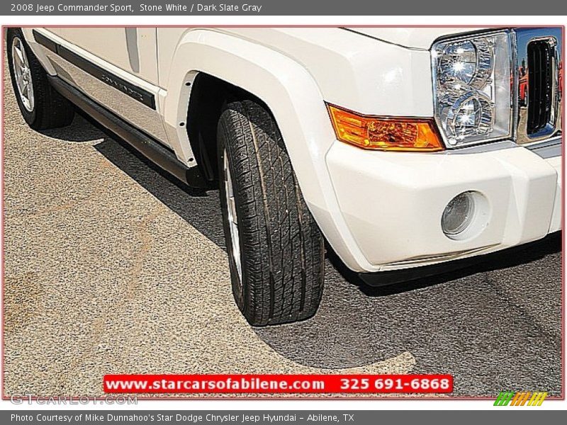 Stone White / Dark Slate Gray 2008 Jeep Commander Sport