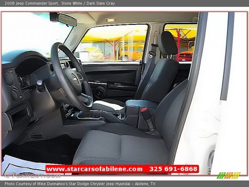 Stone White / Dark Slate Gray 2008 Jeep Commander Sport