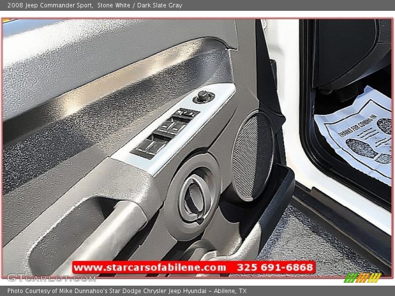 Stone White / Dark Slate Gray 2008 Jeep Commander Sport