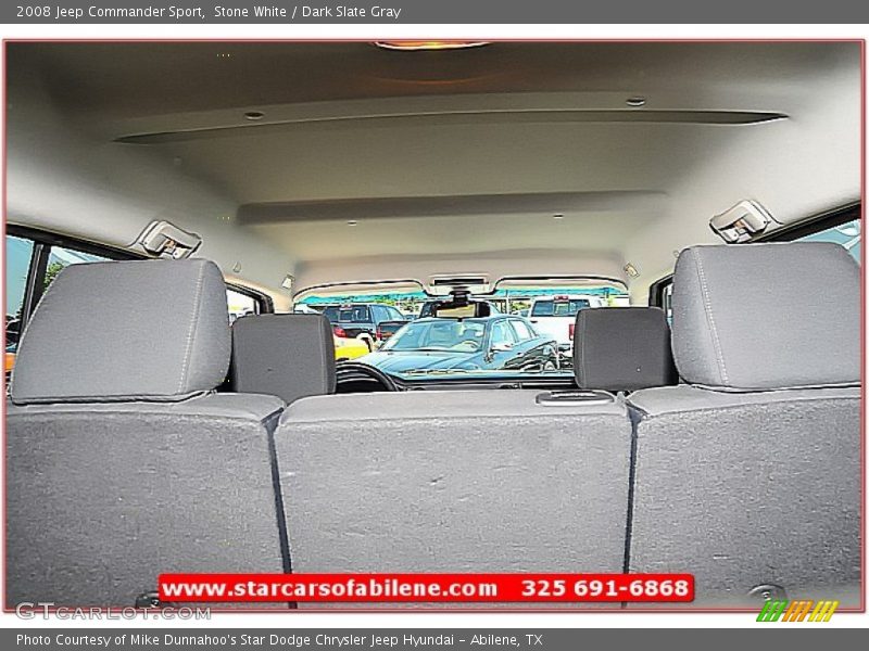 Stone White / Dark Slate Gray 2008 Jeep Commander Sport