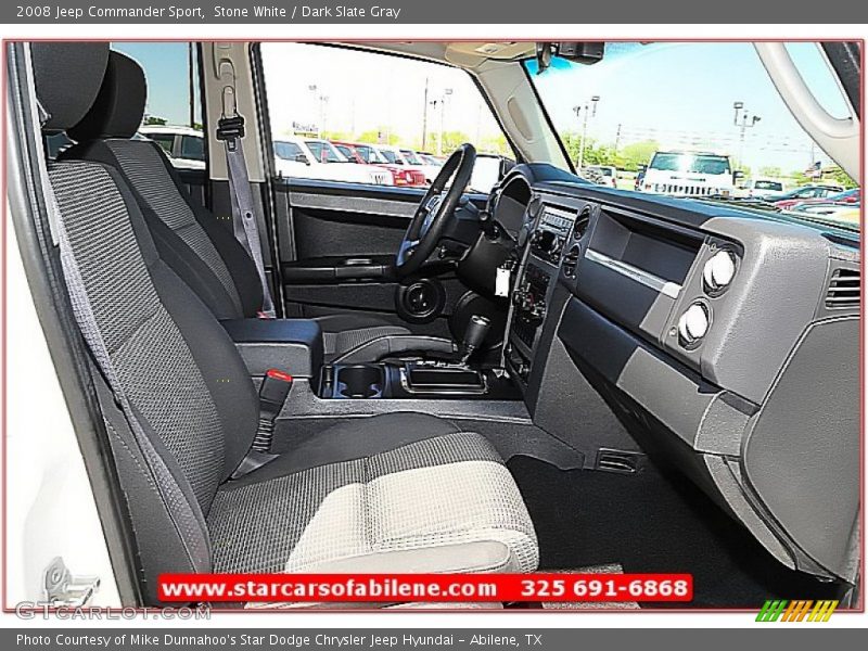 Stone White / Dark Slate Gray 2008 Jeep Commander Sport