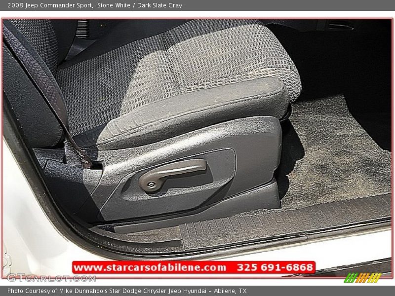 Stone White / Dark Slate Gray 2008 Jeep Commander Sport