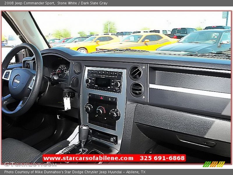 Stone White / Dark Slate Gray 2008 Jeep Commander Sport