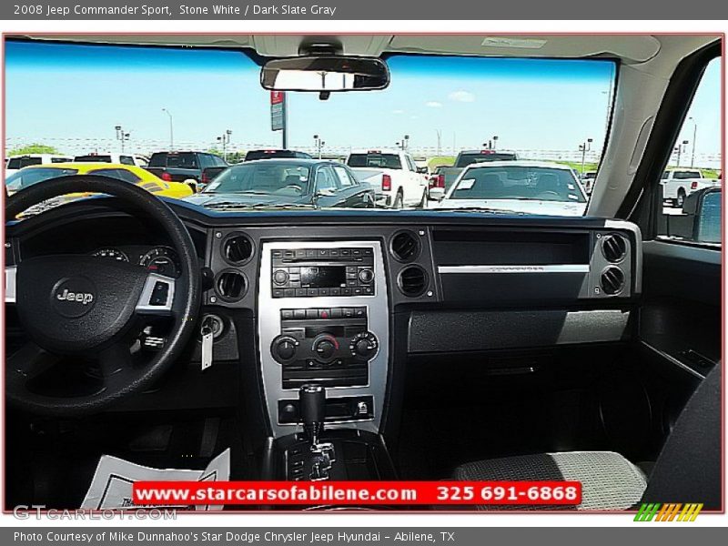 Stone White / Dark Slate Gray 2008 Jeep Commander Sport