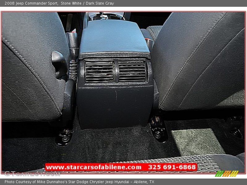 Stone White / Dark Slate Gray 2008 Jeep Commander Sport