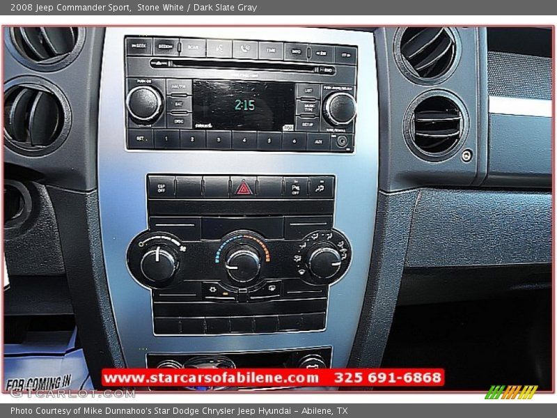 Stone White / Dark Slate Gray 2008 Jeep Commander Sport