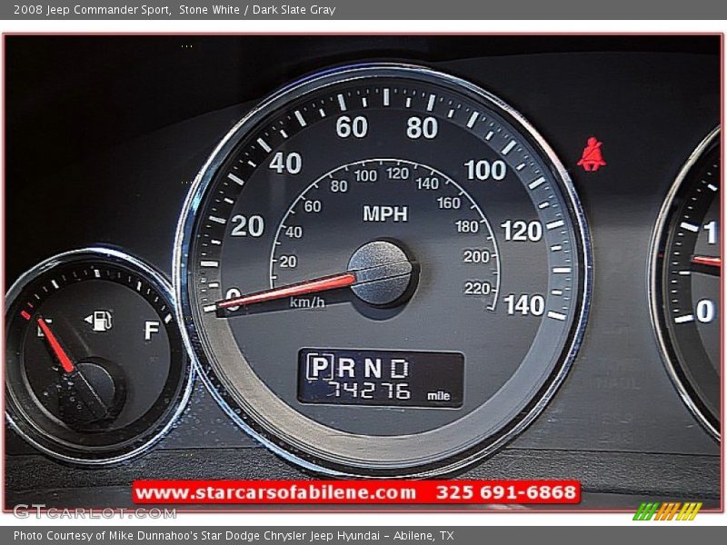 Stone White / Dark Slate Gray 2008 Jeep Commander Sport