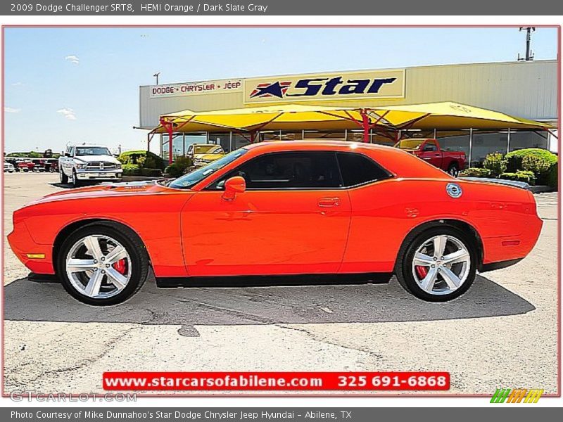 HEMI Orange / Dark Slate Gray 2009 Dodge Challenger SRT8