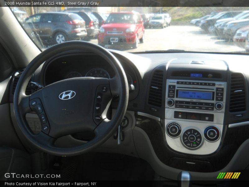 Steel Gray / Gray 2008 Hyundai Santa Fe GLS 4WD