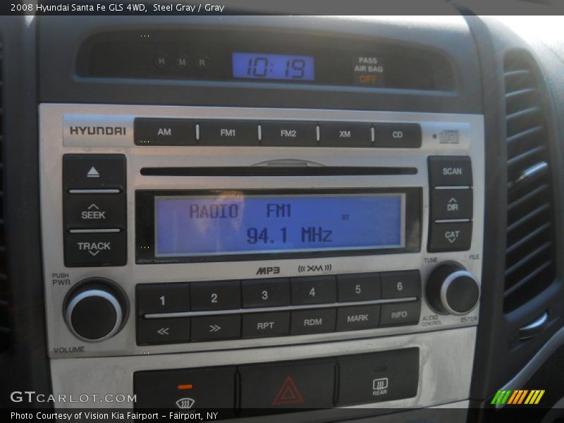 Steel Gray / Gray 2008 Hyundai Santa Fe GLS 4WD