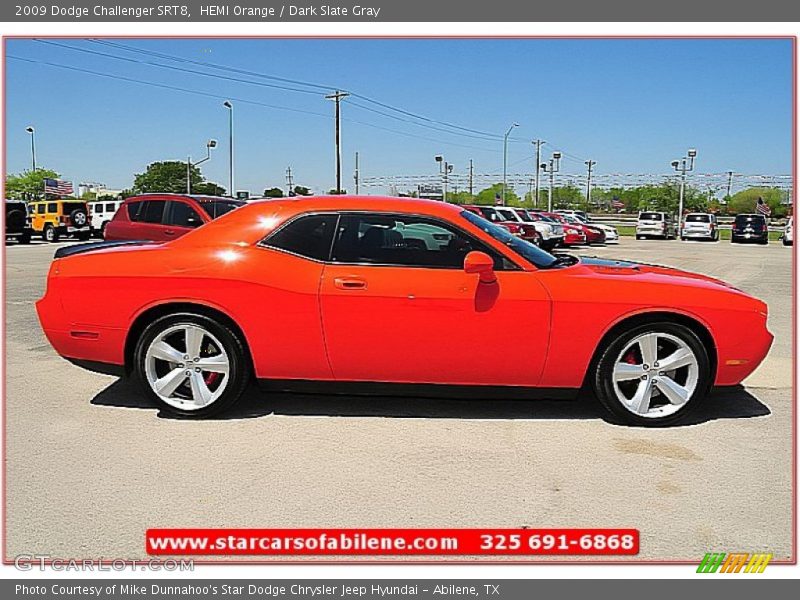 HEMI Orange / Dark Slate Gray 2009 Dodge Challenger SRT8