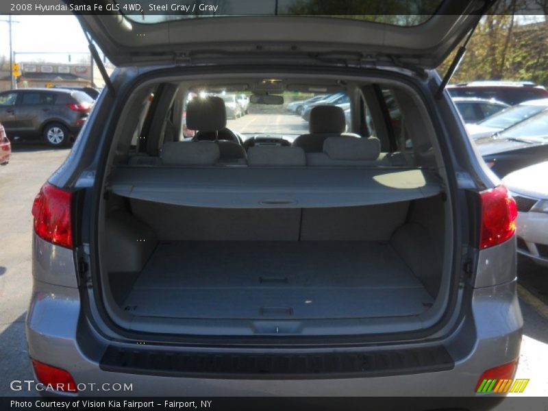 Steel Gray / Gray 2008 Hyundai Santa Fe GLS 4WD