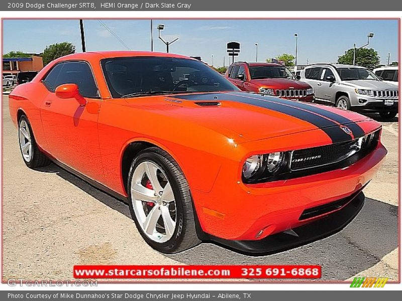 HEMI Orange / Dark Slate Gray 2009 Dodge Challenger SRT8