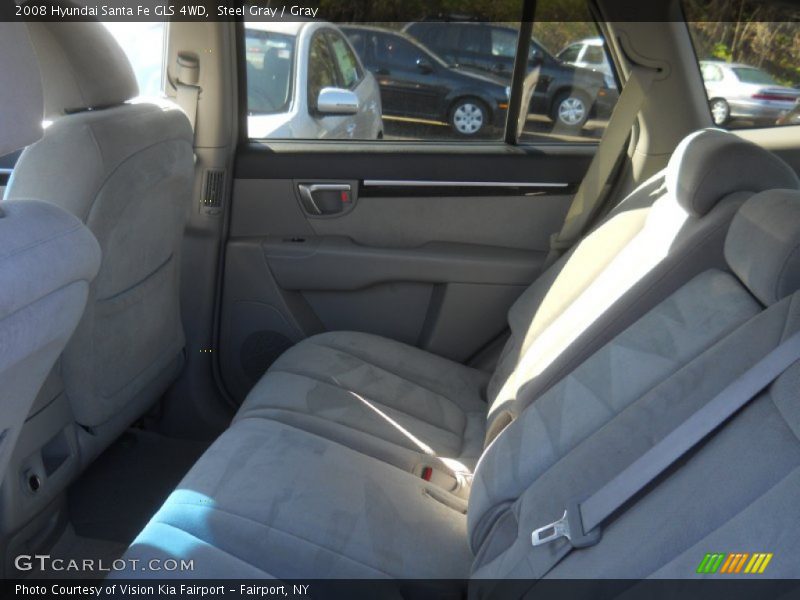 Steel Gray / Gray 2008 Hyundai Santa Fe GLS 4WD
