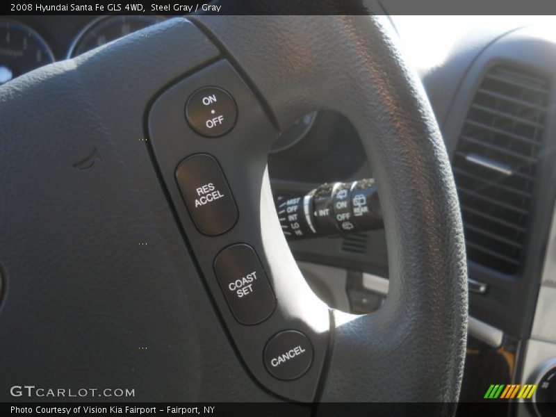 Steel Gray / Gray 2008 Hyundai Santa Fe GLS 4WD